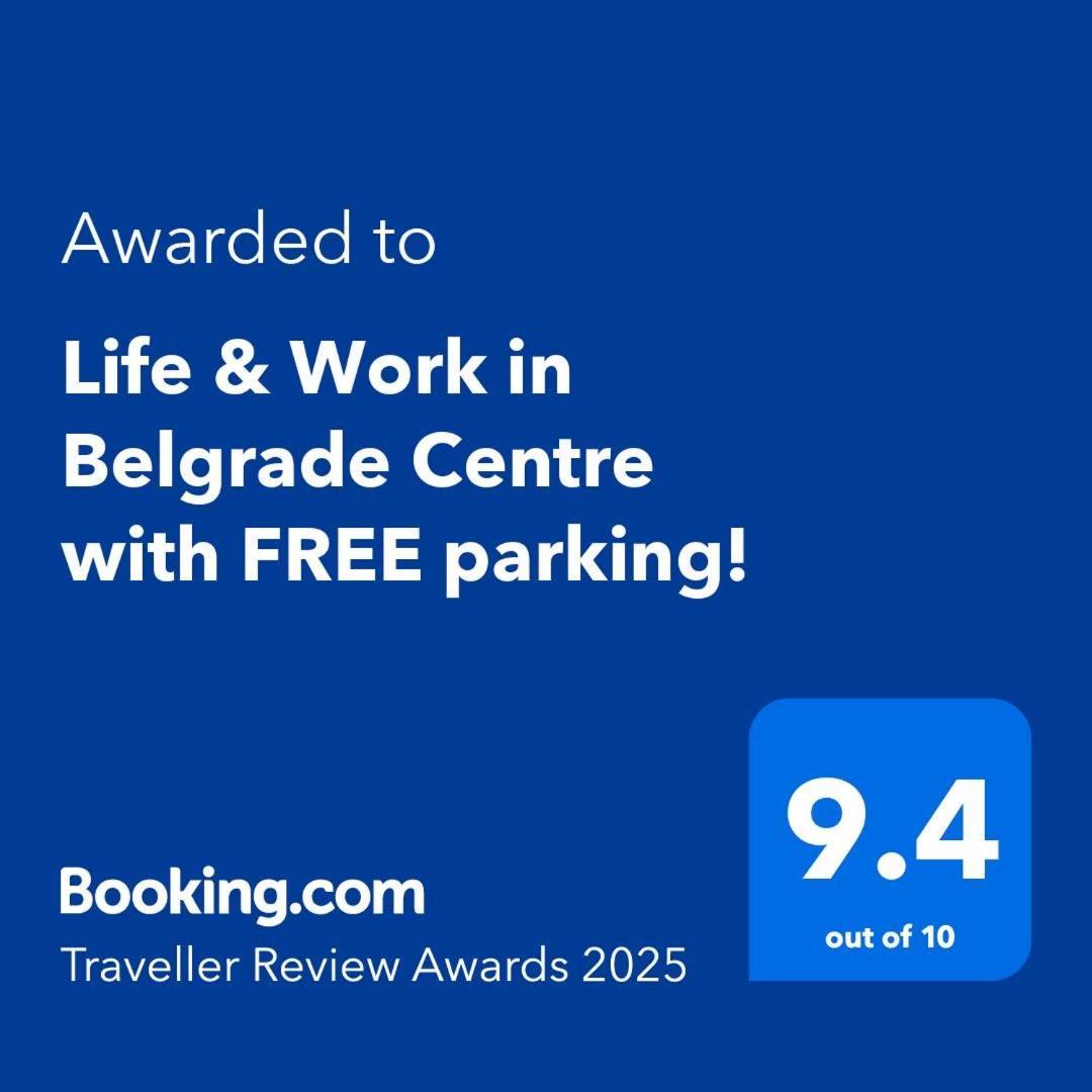 Life & Work In Centre With Free Parking! Lägenhet Belgrad